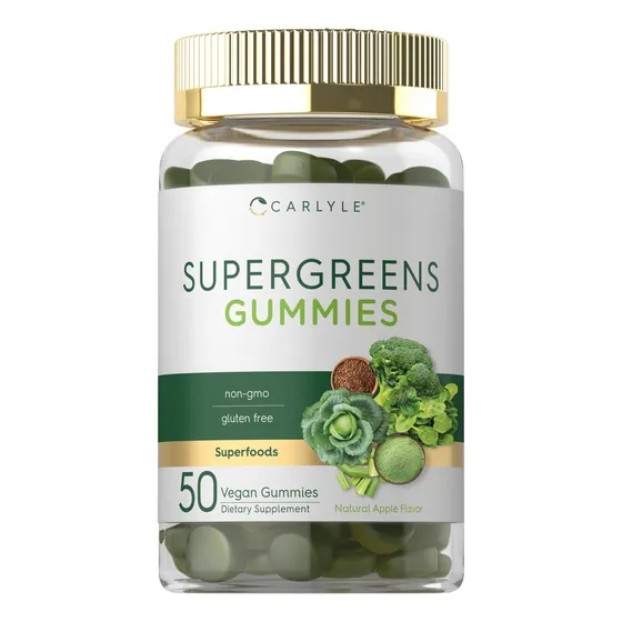 Suplemento Carlyle Supergreens Gummies, Veganas Y Sin Gluten