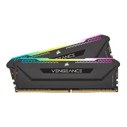 Memória Corsair 16gb 2x8 Ddr4 3200mhz Vengeance CMH16GX4M2E3200C16 Rgb Pro Sl Preto
