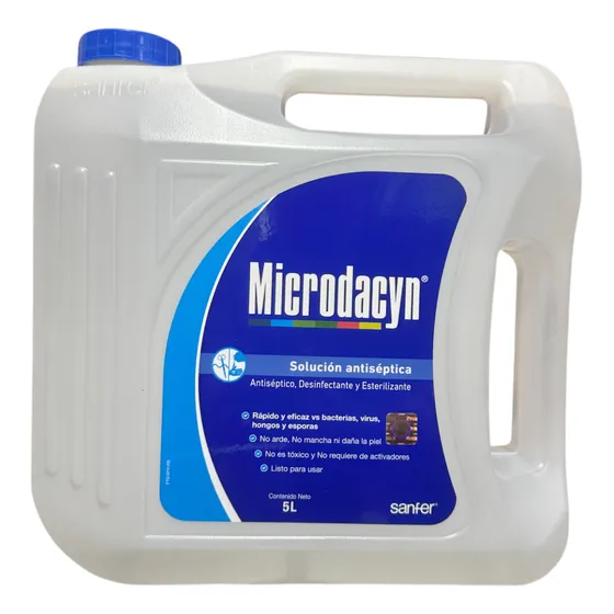 Microdacyn 60 (5litros) Antiséptico Esterilizante Virucida 