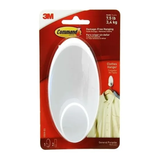 Colgador De Ropa Command 3.4 Kg Blanco