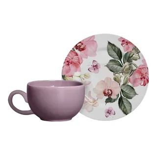 Jogo De 6 Xicaras Cha 6 Pires Encanto Floral Alleanza Jogo De 6 Xicaras Cha 6 Pires Encanto Floral Alleanza