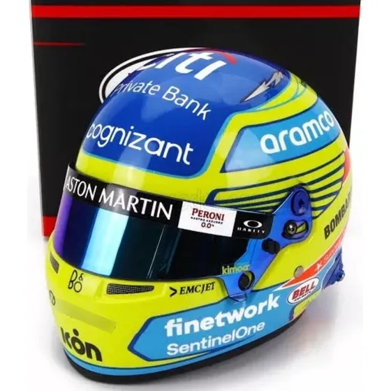 Mini Helmet Casco Aston Martin De Fernando Alonso Formula 1