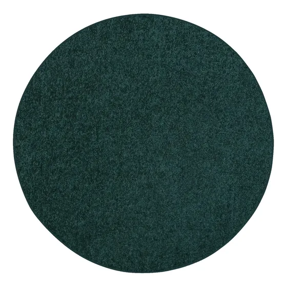 Alfombra Redonda Verde Bosque 91 Cm Para Interiores Resisten