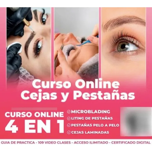 Curso Online De Cejas Y Pestañas - Microblading - Lifting