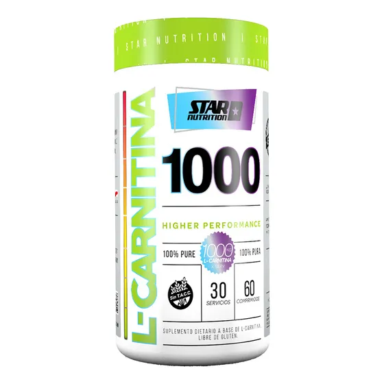 Carnitina Star Nutrition X 60 Capsulas - Quemador De Grasas Sabor Sin sabor