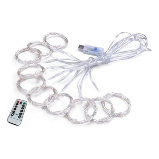 Tira Cortina Serie Led De Color Calido 3 Mts Navidad Usb C/r Tira Cortina Serie Led De Color Calido 3 Mts Navidad Usb C/r