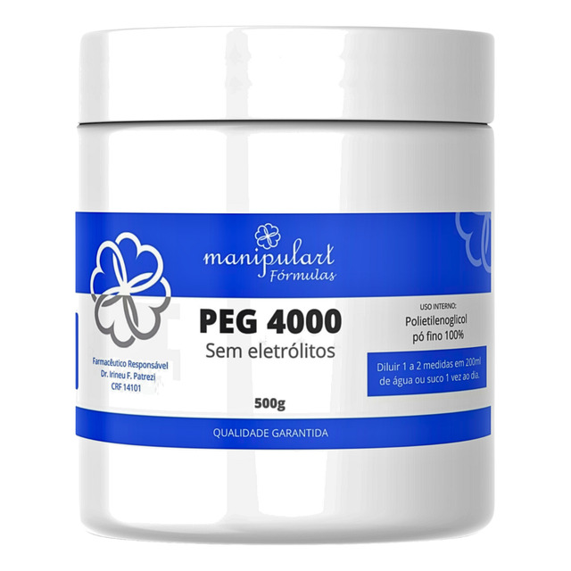 Peg 4000 Polietilenoglicol Puro 500g Peg 4000 Polietilenoglicol Puro 500g