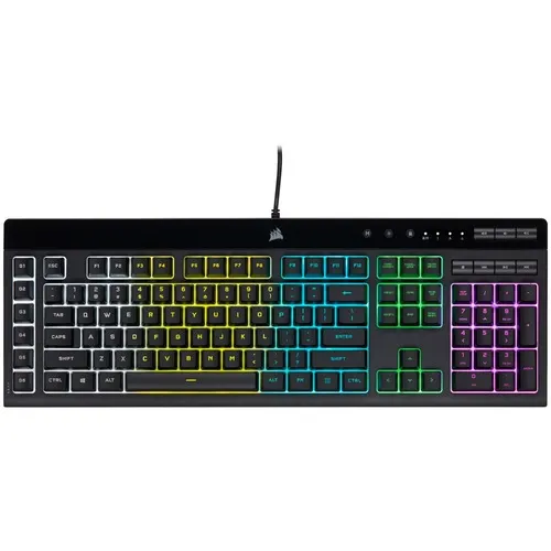 Teclado Gamer Corsair K55 Rgb Pro English Color Del Teclado Negro