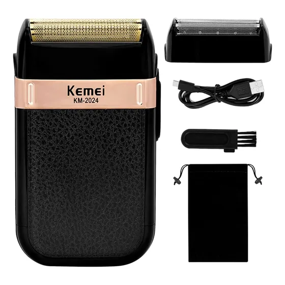 Maquina De Afeitar Barba Shaver Recargable Inalambrica Kemei