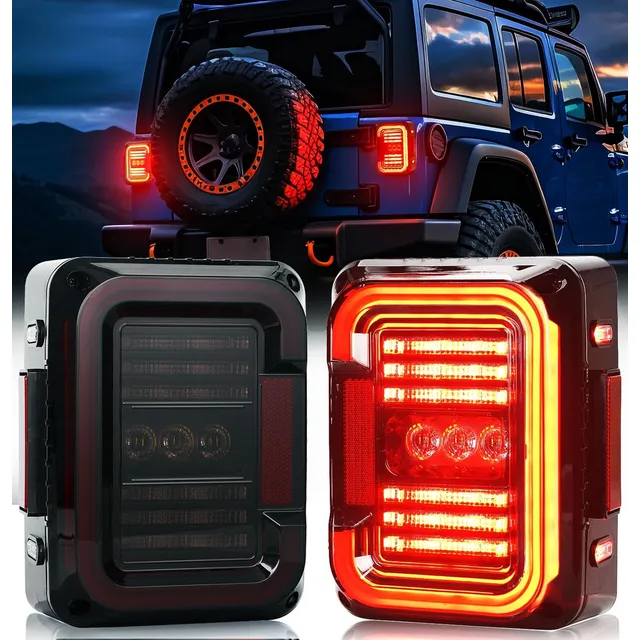 Luces Traseras Led Audexen Compatibles Con Jeep Wrangler Jk