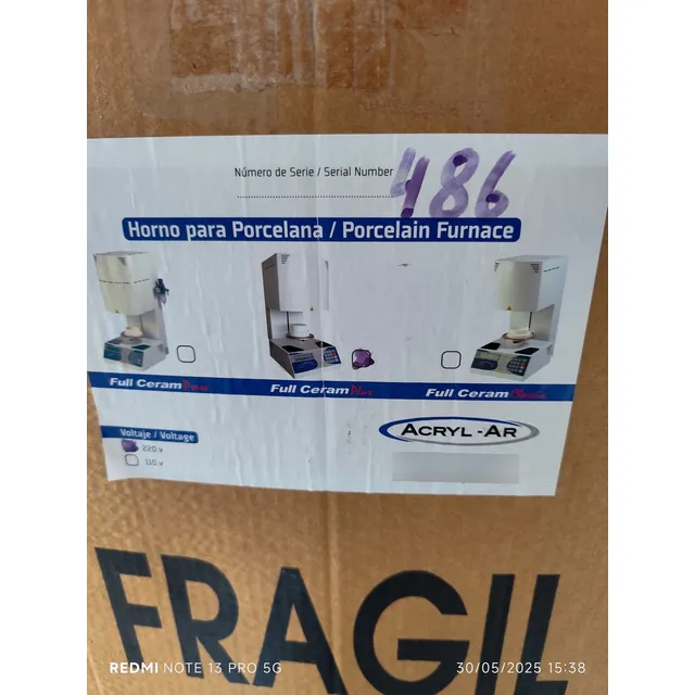 Horno Para Cerámica Dental, Mufla De Platino Nueva