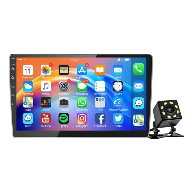 Auto Radio Android 10  Carplay Camara Retrovisor