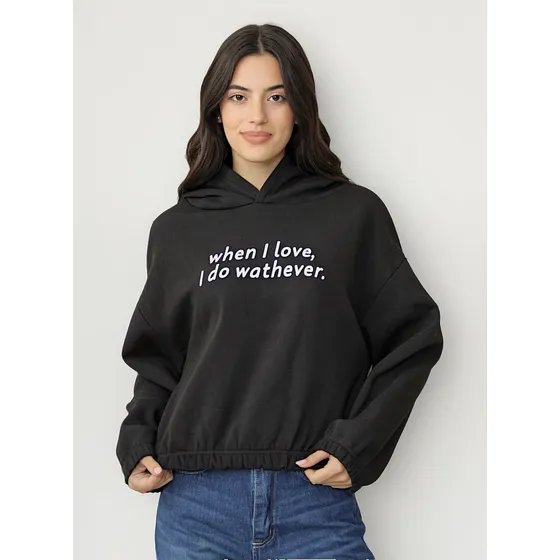 Buzo Onyx Corto Deportivo Mujer Algodón Frizado