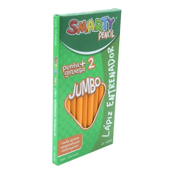 Lapiz Entrenador Jumbo Triangular Smarty Cont. 10 Piezas