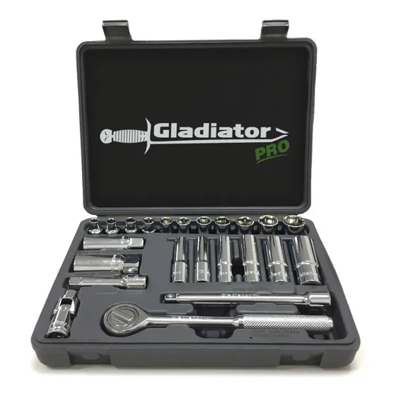 Juego De Tubo, Llave Crique Métrico 32 Pzs Gladiator- Ynter