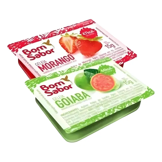 Caixa De Geléia Bom Sabor Morango/goiaba 15g Com 144 Sachês