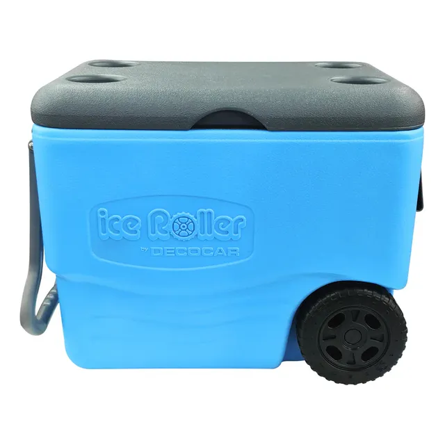 Cava Playera Decocar Ice Roller Térmica Con Ruedas 40l 