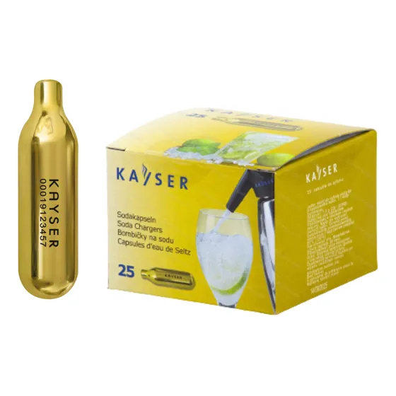 Capsulas De Co2 Soda Kayser Europa X25 Universales