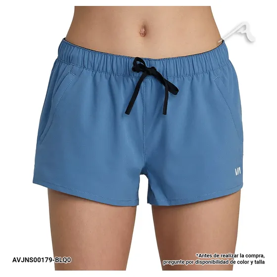 Short Azul Volley Essential Low-rise Yogger Para Dama Rvca