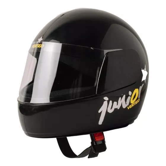 Casco Integral Moto Infantil Vertigo Niños Kids Junior Negro