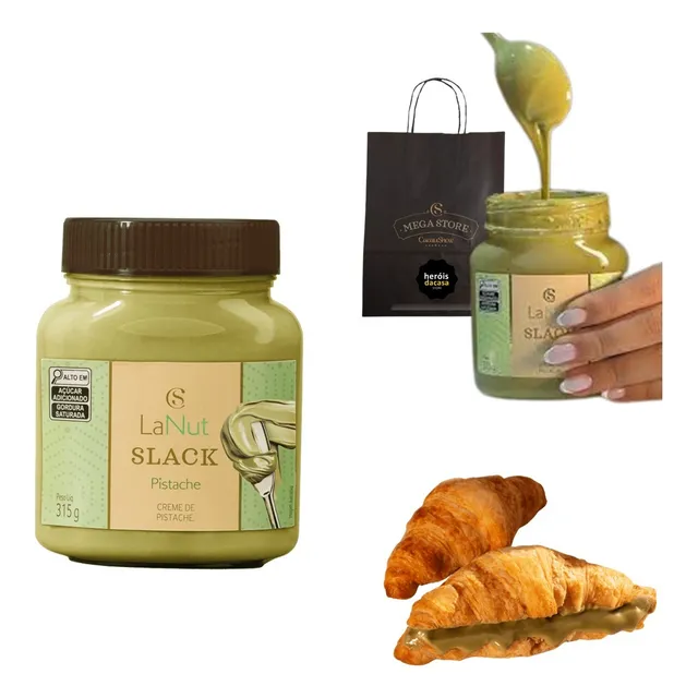 Slack Pistache Creme De Pistache Lanut 315g Cacau Show