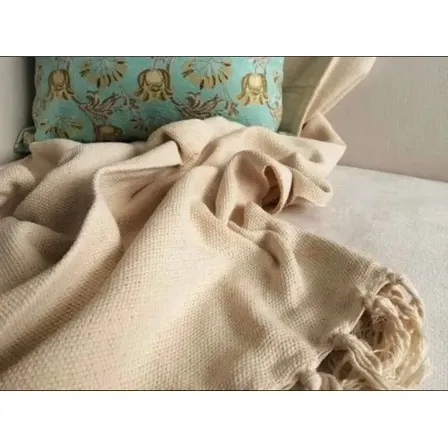 Manta Para Sofá Gigante Decorativa Protetora 2,40x1,80 Cru