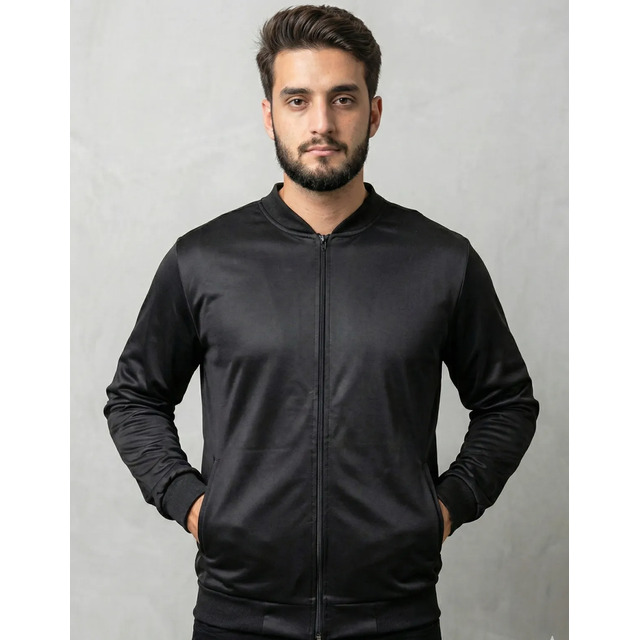 Jaqueta Masculina Bomber Chimpa Com Zíper E Bolsos