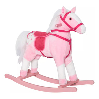 Caballo Balancín Qaba Rocking Horse Rosa Y Blanco / G Caballo Balancín Qaba Rocking Horse Rosa Y Blanco / G
