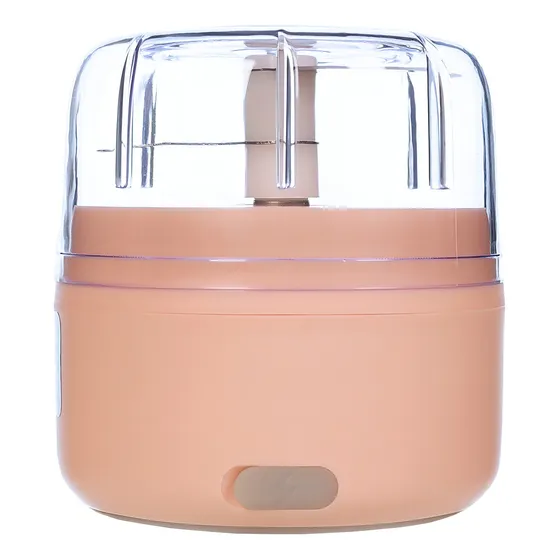Picador De Ajo Prensador Moledor De Verduras Eléctrico Usb Color Coral Claro