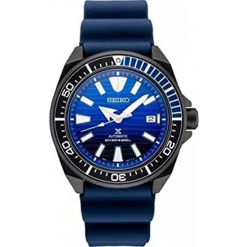 Relógio Seiko Dark Samurai Blue Whale Automático Srpd09k1