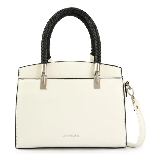 Rosine Cartera Dos Asas Tres Divisiones Blanco