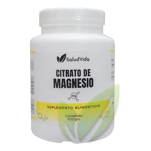 Citrato De Magnesio En Polvo 500gr. Origen Alemán