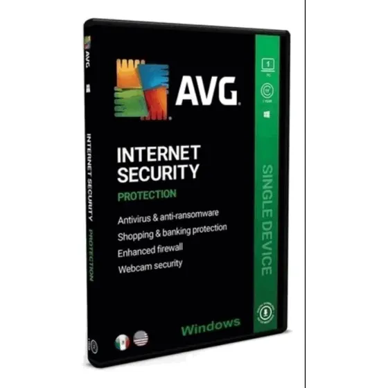 Antivirus Avg Internet Security 1 Pc 1 Dispositivo 1 Año **