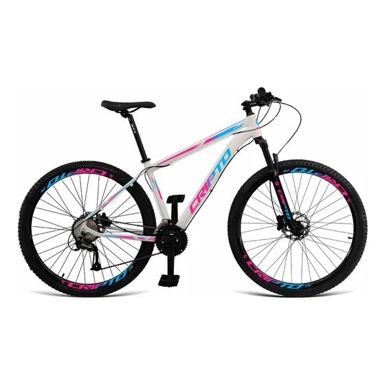 Bicicleta Cripto Start Aro 29 24 Marchas Freio Disco Branco