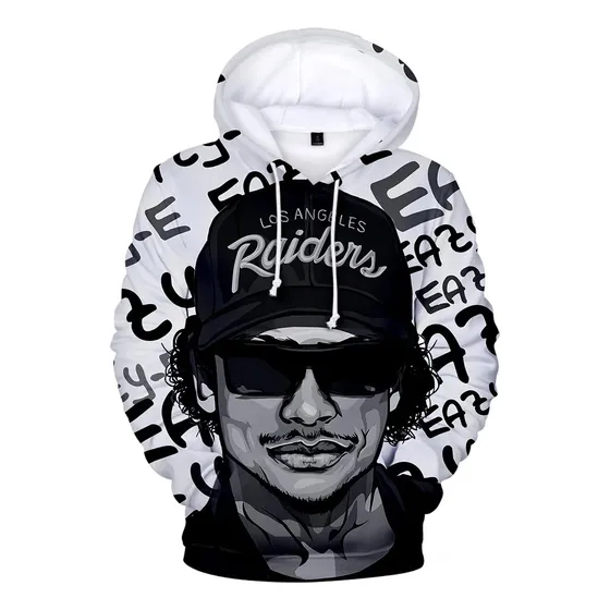 Sudadera De Manga Larga Con Estampado 3d Del Rapero Eazy E