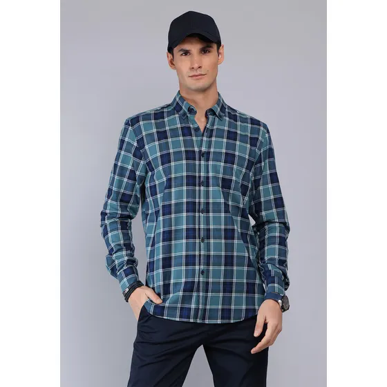 Camisa Cuadros Manga Larga Arrow Cm32031ve