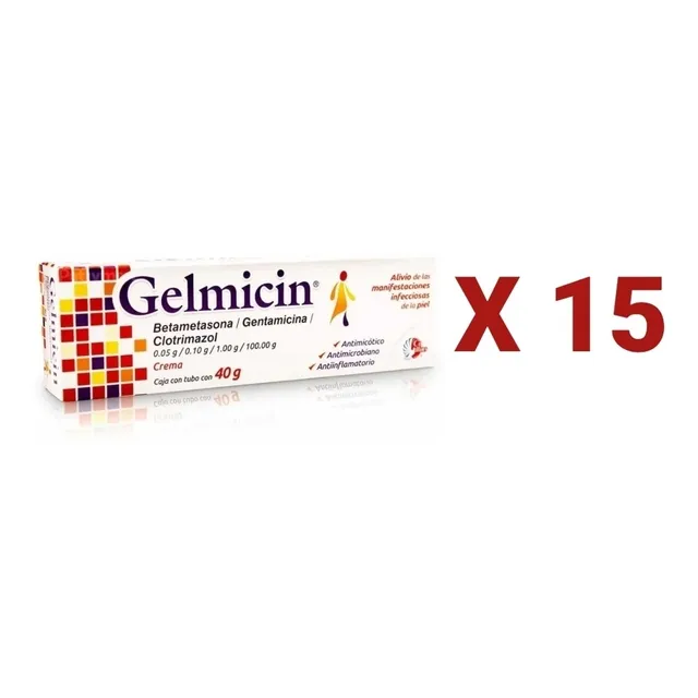 Gelmicin Crema 40gr Con 15 Piezas