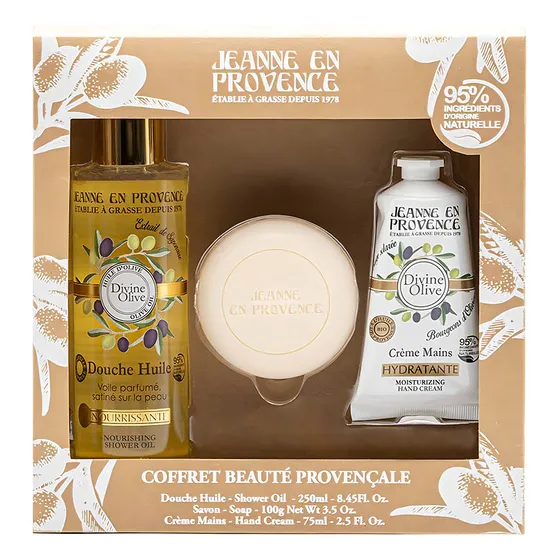 Divine Olive 250ml + Sav 100g + Cremes Mains 75ml
