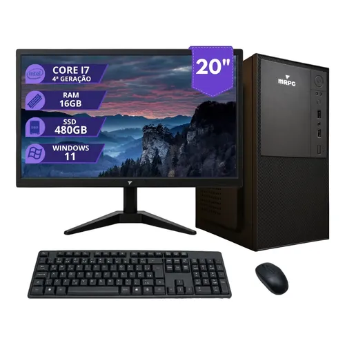 Computador Pc Completo I7 32gb Ssd 1tb Monitor 24 Wifi