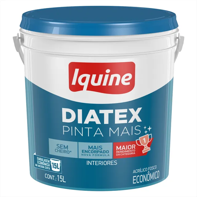 Diatex Pinta Mais Tinta Látex Aditivada Antimofo Iquine Cor
