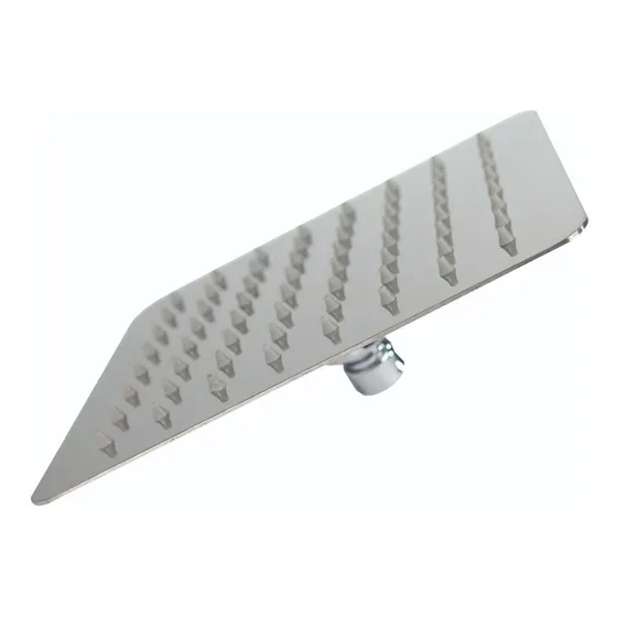 Ducha De Baño Ultrafino Alta Presión Cromado Cuadrado 20cm