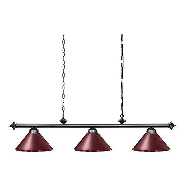 Lámpara Billar Wellmet 3 Luces, Mesa 8'/9', Metal