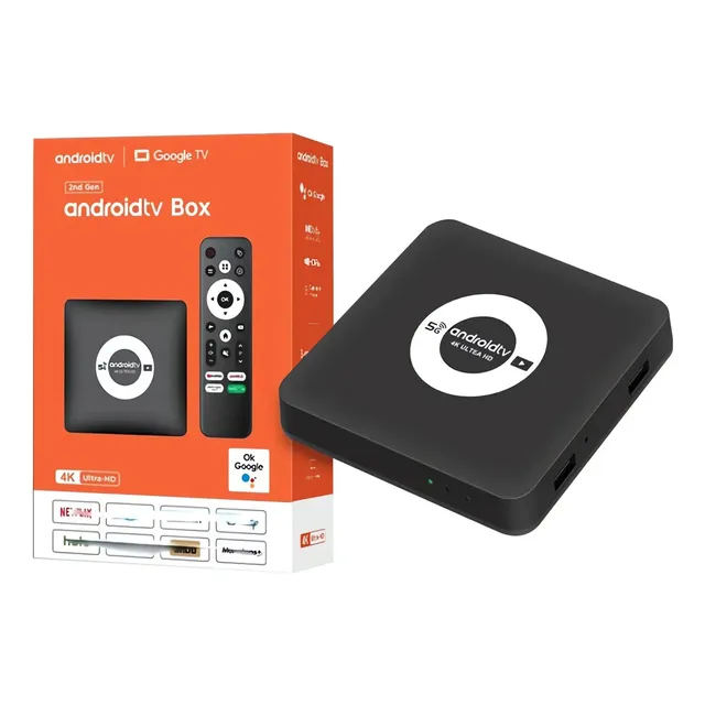 Tv Box Smart Tv Streaming 1gb Ram 5g 4k Q96 Negro Estándar