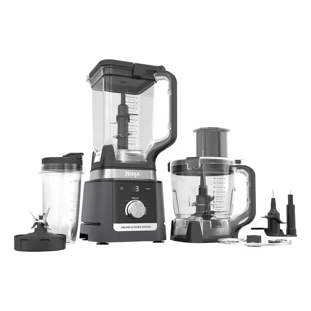 Sistema de Cocina Ninja Deluxe CO905KS Licuadora 2.6L Procesador 2.4L Vaso 710ML con Disco Reversible Negro