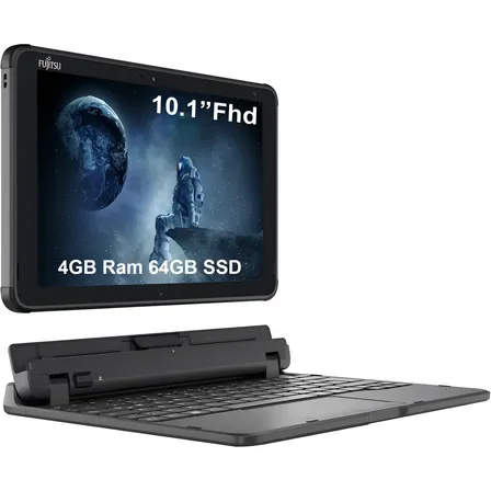 Notebook Fujitsu Atom X5 Intel Z8550 4g 64gb Teclado Japonês Preto