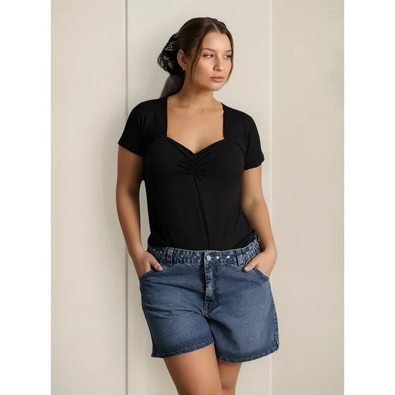 Short Jean C/ Tachas Papua Dama T/especial