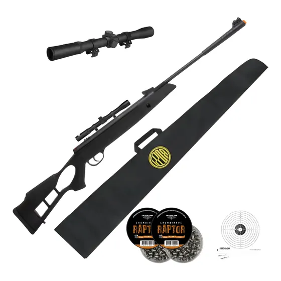 Carabinadepressão5 5 Nitro Hatsan Edge + Luneta + Chumbinhos