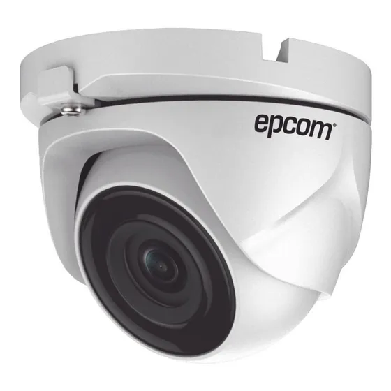 Cámara de seguridad Epcom E8-TURBO-G2W con resolución 2MP visión nocturna incluida color blanco