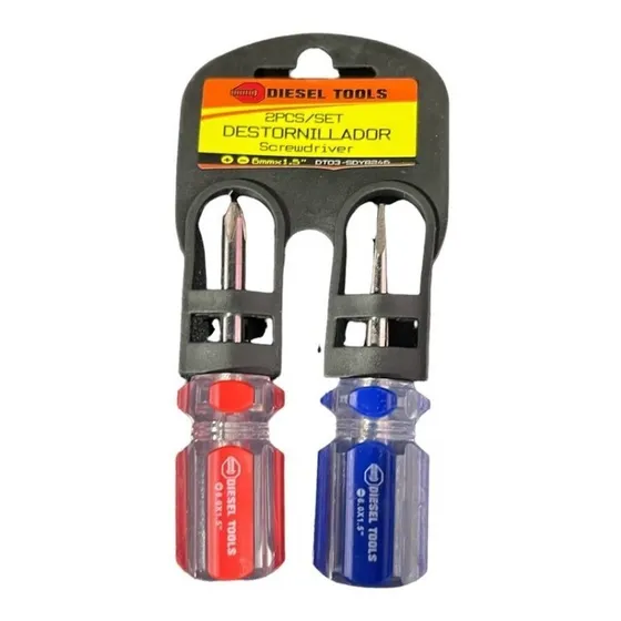 Juego De 2 Mini Destornilladores Diesel Tools 25 Unidades