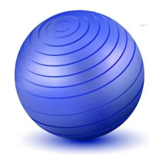 Bola 65 Cm Diâmetro Inflável Condicionamento Físico Muscular Cor Bola Azul Inflável Para Exercícios 65 Cm